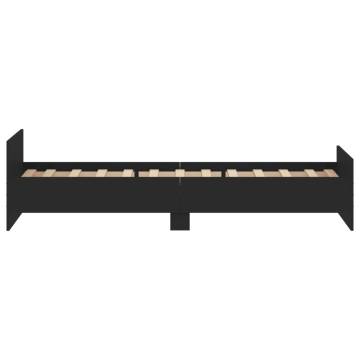 Black Single Bed Frame 90x190 cm | Hipo Market