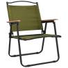 Camping Chairs 2 pcs Green - Durable Oxford Fabric | HiPoMarket