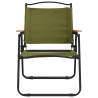 Camping Chairs 2 pcs Green - Durable Oxford Fabric | HiPoMarket