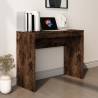 Desk Smoked Oak 90x40x72 cm Engineered Wood Colour smoked oak 