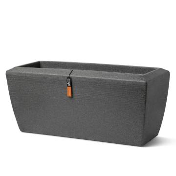 Capi Planter Arc Granite Anthracite 60x35x40 cm | Hipomarket