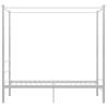 Canopy Bed Frame White Metal 90x200 cm - Stylish & Durable