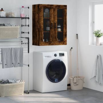 Wall Mounted Cabinet Smoked Oak - Stylish Storage Solution