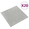 Carpet Floor Tiles 20 pcs 5 m² 50x50 cm Light Grey Colour light grey Number of 1 