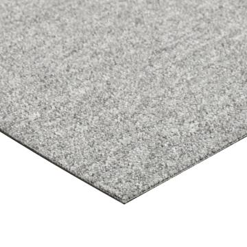 Carpet Floor Tiles 20 pcs 5 m² Light Grey - Durable & Stylish