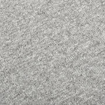 Carpet Floor Tiles 20 pcs 5 m² Light Grey - Durable & Stylish