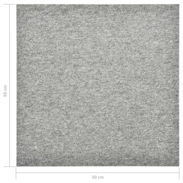 Carpet Floor Tiles 20 pcs 5 m² Light Grey - Durable & Stylish