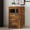 Drawer Cabinet Smoked Oak 40x50x76 cm Engineered Wood Colour smoked oak Quantity in Package 1 Number of 