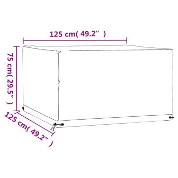 Durable Garden Furniture Covers - 2 pcs, 125x125x75 cm