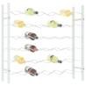 Wine Rack for 36 Bottles - Stylish White Metal Storage