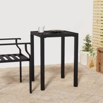 Stylish Anthracite Garden Table - 50x50x72 cm Steel