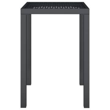 Stylish Anthracite Garden Table - 50x50x72 cm Steel