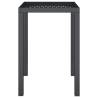 Stylish Anthracite Garden Table - 50x50x72 cm Steel