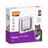 Karlie 4-Way Lockable Cat Door - Weatherproof & Secure White