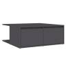 Stylish Grey Coffee Table 80x80 cm | Durable Engineered Wood