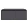 Stylish Grey Coffee Table 80x80 cm | Durable Engineered Wood