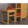 EISL Bamboo Bathroom Stool - Rustic & Functional 35x35x45 cm