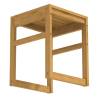 EISL Bamboo Bathroom Stool - Rustic & Functional 35x35x45 cm