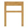 EISL Bamboo Bathroom Stool - Rustic & Functional 35x35x45 cm