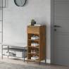 Shoe Rack Smoked Oak 40x36x105 cm - Stylish Storage Solution