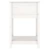 Planter with Shelf White - Solid Pine Wood 54x54x81 cm