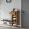 Shoe Rack Smoked Oak 40x36x105 cm - Stylish Storage Solution