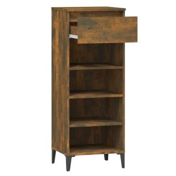 Shoe Rack Smoked Oak 40x36x105 cm - Stylish Storage Solution