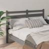 Grey Bed Headboard - Solid Pine Wood 141x4x100 cm | HipoMarket