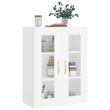 Wall Mounted Cabinet White 69.5x34x90 cm - Elegant Storage Solution