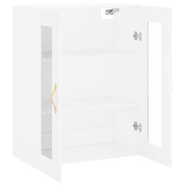 Wall Mounted Cabinet White 69.5x34x90 cm - Elegant Storage Solution