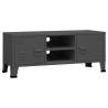 Industrial TV Cabinet Anthracite - Sturdy Metal Design