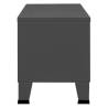 Industrial TV Cabinet Anthracite - Sturdy Metal Design