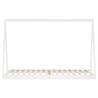 Kids Bed Frame White 90x200 cm Solid Pine - Hipomarket