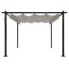 Garden Gazebo with Retractable Roof 3x3m - Cream