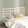 Bed Headboard White 186x4x104 cm Solid Wood Pine Colour white Size 186 x 104 cm Quantity in Package 1 