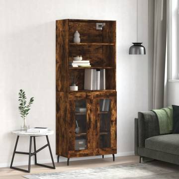 Highboard Smoked Oak - Stylish and Durable Storage | Hipomarket