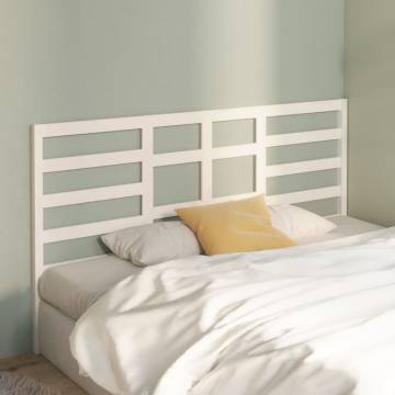 Stylish White Bed Headboard - Solid Pine (186x4x104 cm)