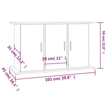 High Gloss White Aquarium Stand - 101x41x58 cm | HipoMarket