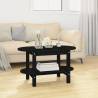 Coffee Table Black 80x45x45 cm Solid Wood Pine Colour black Size 80 x 45 x 45 cm Quantity in Package 1 