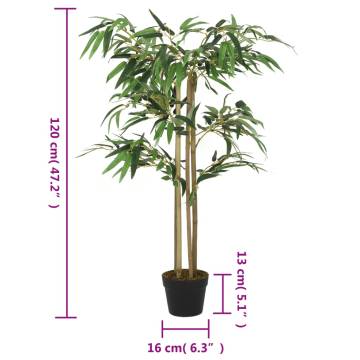 Artificial Bamboo Tree 120 cm - 760 Leaves | Hipomarket UK