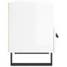 High Gloss White Bedside Cabinets 2 pcs - Modern Storage