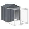 Durable Chicken Cage with Run - Anthracite, 117x201 cm