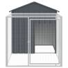 Durable Chicken Cage with Run - Anthracite, 117x201 cm