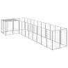 Durable Silver Dog Kennel - 7.26 m² Steel | HipoMarket