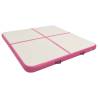 Inflatable Gymnastics Mat with Pump - 200x200x20 cm Pink