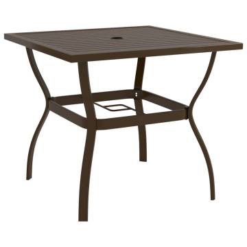 Stylish Brown Garden Table - 81.5x81.5 cm | HipoMarket