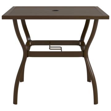 Stylish Brown Garden Table - 81.5x81.5 cm | HipoMarket