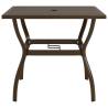 Stylish Brown Garden Table - 81.5x81.5 cm | HipoMarket