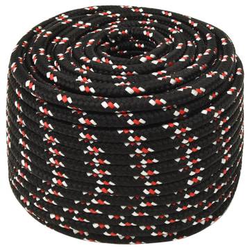 Boat Rope Black 14mm 100m Polypropylene - Durable & Versatile