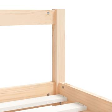 Kids Bed Frame 80x160 cm - Solid Pine Wood Design